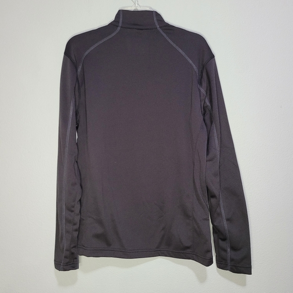 Spyder Black 1/4 zip Black Long sleeves Base Layer Top size M - Picture 2 of 4